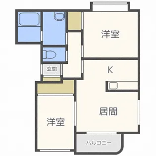 ノーヴァ32D【3階】の間取り