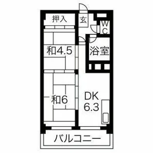 アルファスクエア北13条【612号室】の間取り