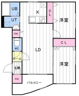 ノースフェアリーN45【202号室】の間取り