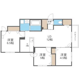 ロイスガーデン札幌駅東【2階】の間取り