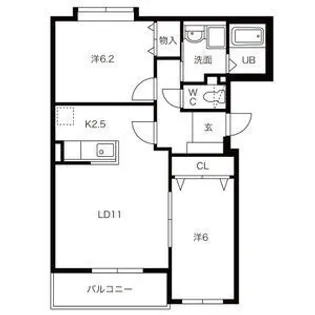ノーヴァ・32B【203号室】の間取り