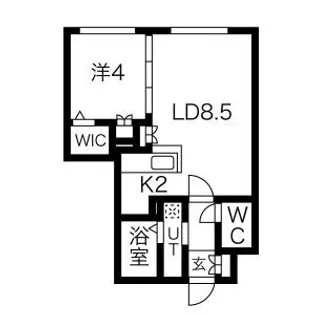 プルミエールメゾン琴似【405号室】の間取り