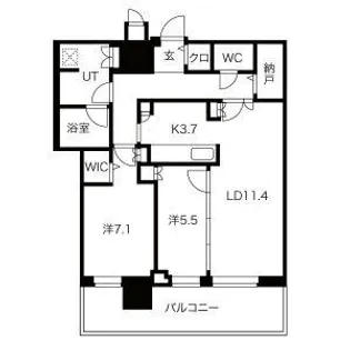 ONE札幌ステーションタワー【19階】の間取り