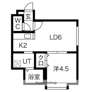 プレシャス新道東【202号室】の間取り