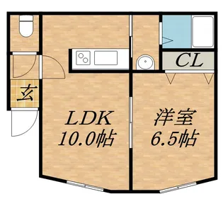 シングルコート北21条【102号室】の間取り