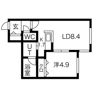 TIAMO ASABU (ティアモ麻生)【1階】の間取り