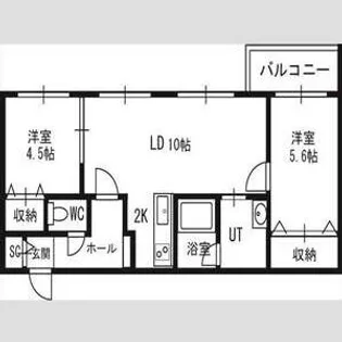 トロワブラン【00402号室】の間取り