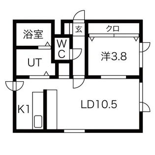 コモハウス【202号室】の間取り