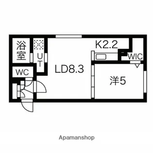 北海道札幌市白石区南郷通11丁目北【マンション】の間取り