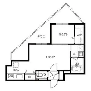 GATO ASSORTI(ガトーアソルティ)【0101号室】の間取り