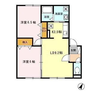 リビングタウン札幌東 B棟【1階】の間取り