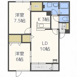 ファミール元町【3階】の間取り