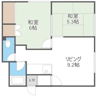 コーポ真木【0101号室】の間取り