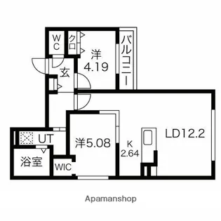 北海道札幌市白石区南郷通7丁目南【マンション】の間取り