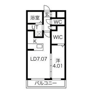 CULMINATION学園前【4階】の間取り