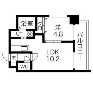 アーバンハウス北26条【801号室】の間取り