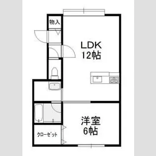 ドリームルーストM【2-C号室号室】の間取り