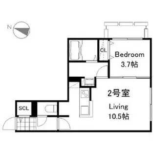 リーサ苗穂駅前【1階】の間取り