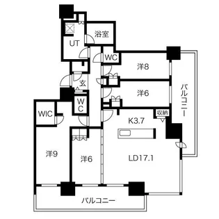 4LDKの間取り画像