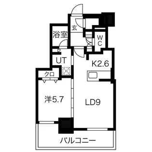 ザ・札幌タワーズ ウエストタワー【4階】の間取り