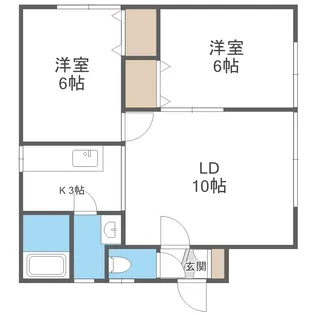 佐川ハウス【2F号室】の間取り
