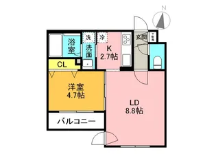 エルクリエイト新道東【4階】の間取り