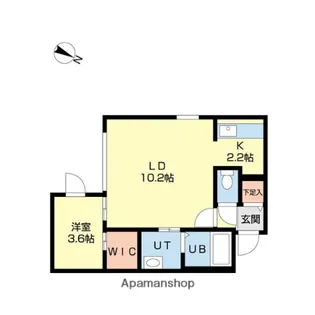 プログレス元町Ⅱ【2階】の間取り