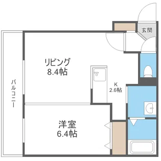 北海道札幌市白石区菊水七条2丁目【マンション】の間取り