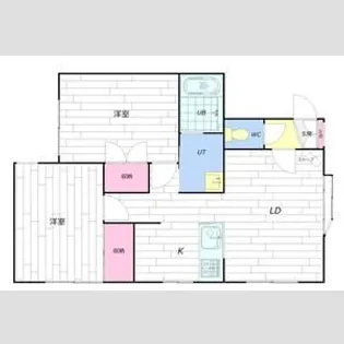 キャッスルリキ【201号室】の間取り