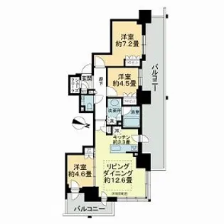 ザ・札幌タワーズ イーストタワー【27階】の間取り