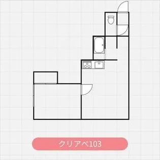 クリスタルアベニュー【103号室】の間取り