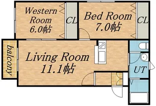 シャトルTH23【2階】の間取り