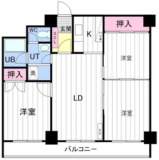 ファッションコーポラス【4階】の間取り