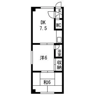 広井ビル【201号室】の間取り