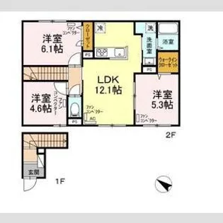 アリエッタ【1階】の間取り