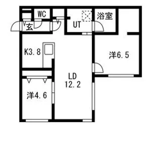 SORANO麻生(ソラノあさぶ)【2階】の間取り