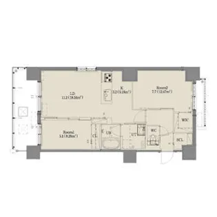 ジラフ大通西15プレミア【2階】の間取り