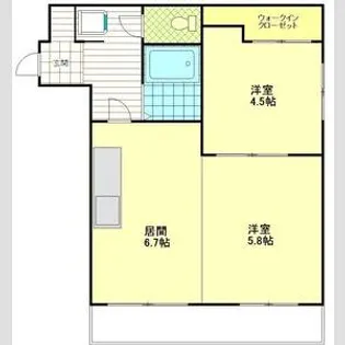 ブルーベル麻生【2階】の間取り