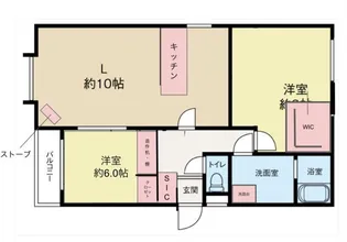 フラット佳月【301号室】の間取り