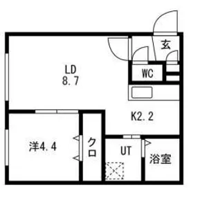 グランデール南郷【4階】の間取り