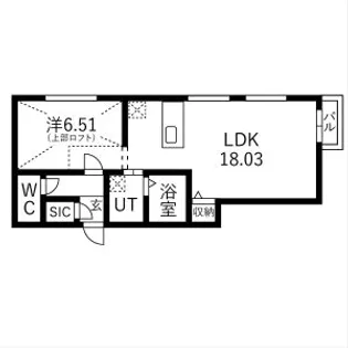 ピオネロ148【401号室】の間取り