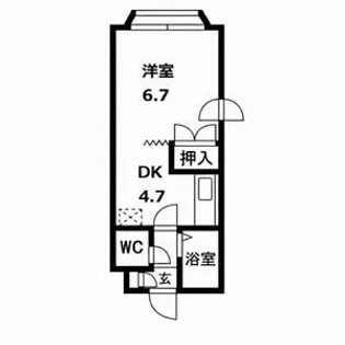プレサント北8条B【406号室号室】の間取り