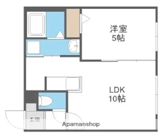 ライズEN17【303号室】の間取り