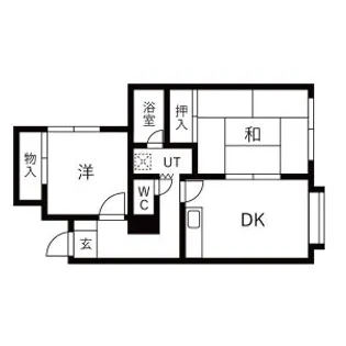 エスコート伏古【202号室】の間取り