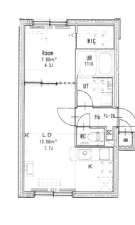 JEEK BLAU MOTOMACHI(ジークブラウ元町)【103号室】の間取り