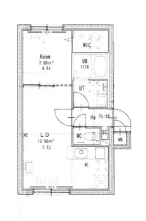 JEEK BLAU MOTOMACHI(ジークブラウ元町)【203号室】の間取り