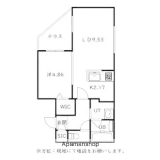 仮)菊水5−2MS B棟【103号室】の間取り