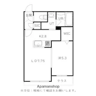 仮)菊水5−2MS B棟【105号室】の間取り