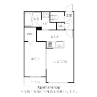 仮)菊水5−2MS B棟【106号室】の間取り