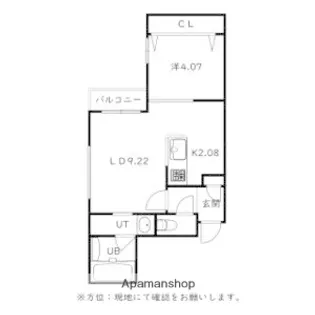 仮)菊水5−2MS B棟【401号室】の間取り